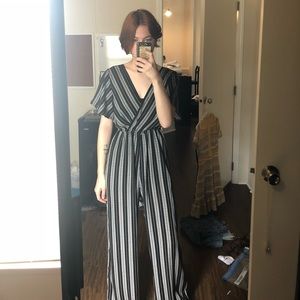 Striped jumpsuit